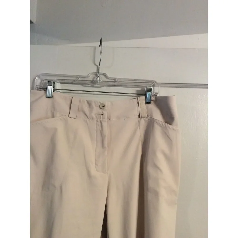 Nike Golf Women's Capris Tan Size 12 Fit Dry EUC